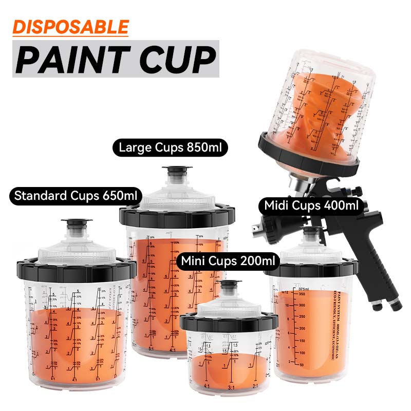 Reduserer rengjøringstiden dramatisk og dobbel sprayeffektivitet: Hvordan får et engangs malingskoppsystem slutt på bortkastet arbeidstid?