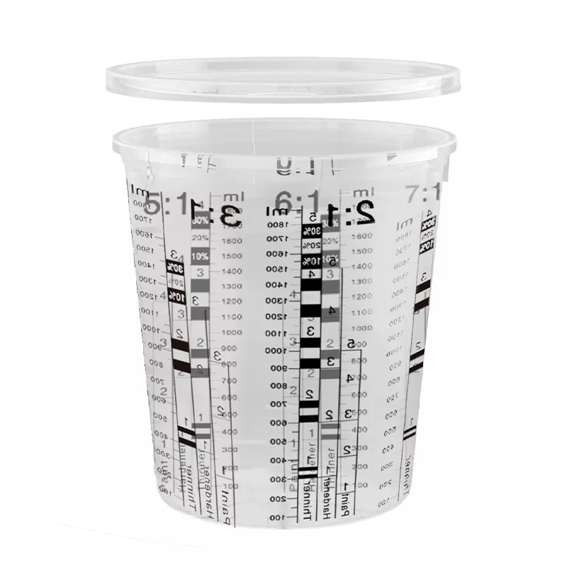 2250 ml PP Automotive Paint Mixing Cup med lokk