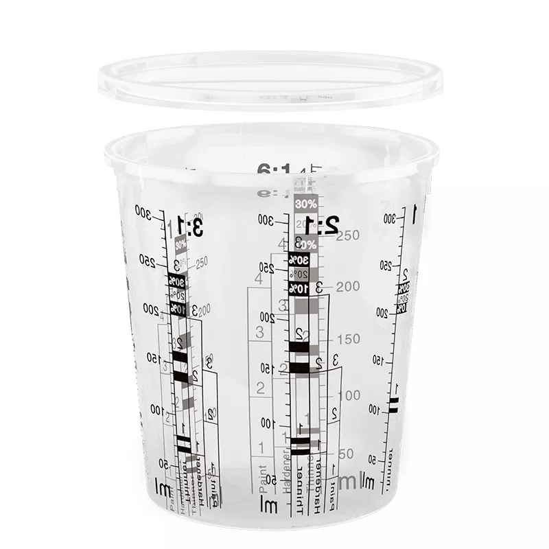 385 ml PP Automotive Paint Mixing Cup med lokk