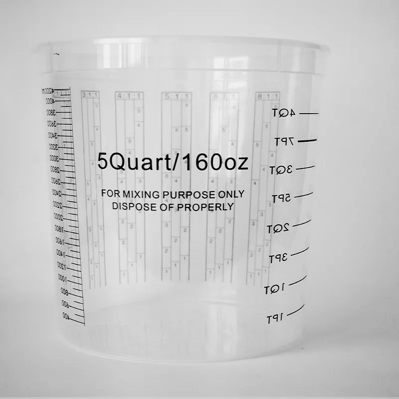 5000 ml PP Automotive Paint Mixing Cup med lokk